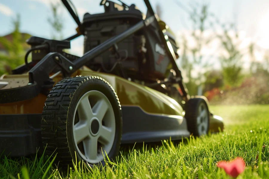 propelled lawn mower